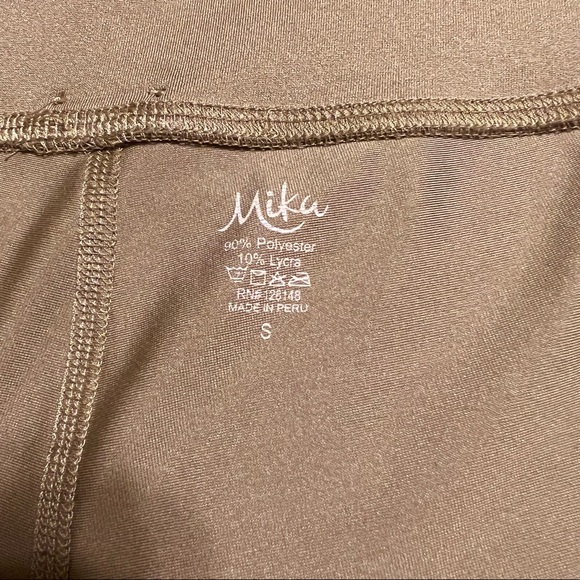 Mika Yoga Wear, Tan Legging, Size Small - Picture 4 of 4